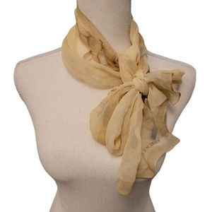 Vintage Ellen‎ Tracy Designer 100% Silk Rectangle Scarf 58 X 10